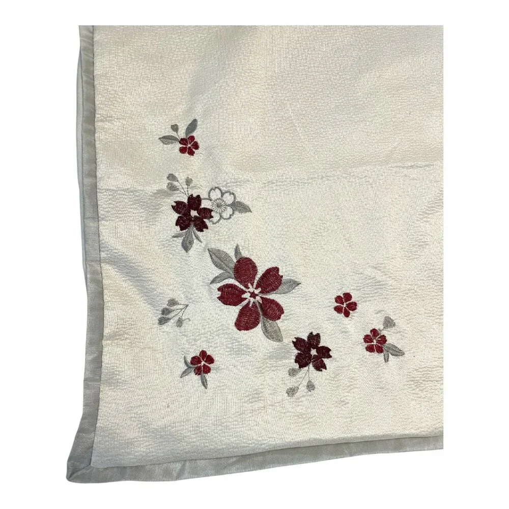 Set of 2 Martha Stewart Collection Standard Pillow Shams – Embroidered Floral –